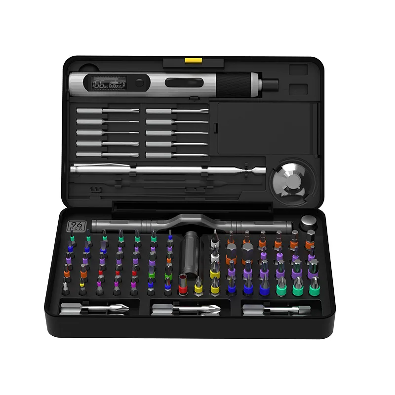96-in-1 Precision Electric Screwdriver Set with Digital Display, 3.6V Rechargeable Mini Power Screwdriver, 3 Torque Levels