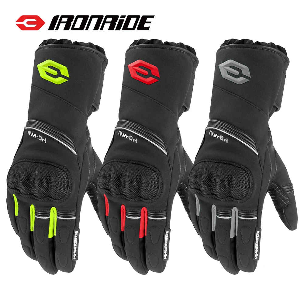 

Motorcycle Gloves For Men Winter Rainproof Windproof Warm Off-road Riding Gloves Anti Drop Touch Screen Full Finger Gloves