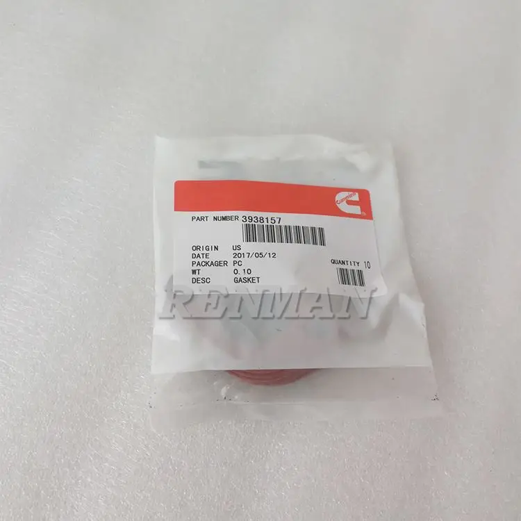 

50Pcs Dongfeng Cummins 6BT flange gasket 3938157 truck diesel engine flange gasket