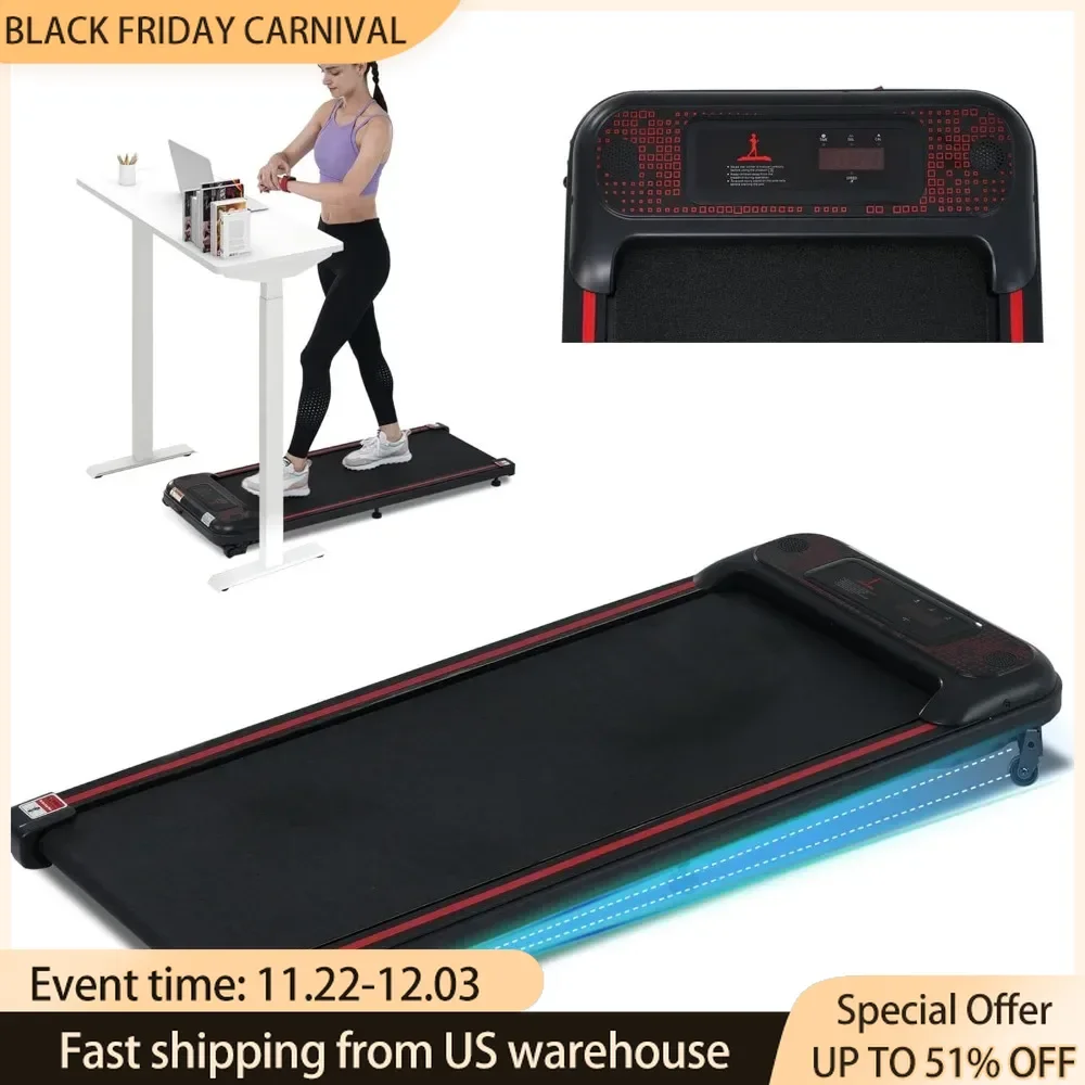 Walking Treadmill，330 Lbs Capacity，Under Desk Treadmill for Home Office，3 in 1 Portable Treadmill for Home and Office