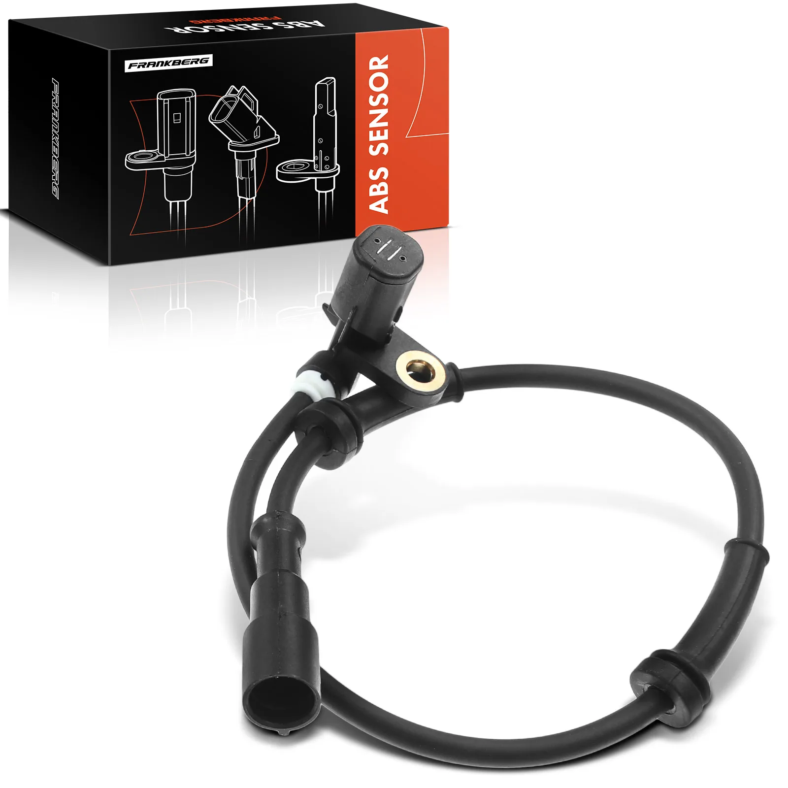 Frankberg 1x ABS Sensor Hinterachse Links für Renault Twingo I C06 1.2L 1998-2002 7700425824 V46720154