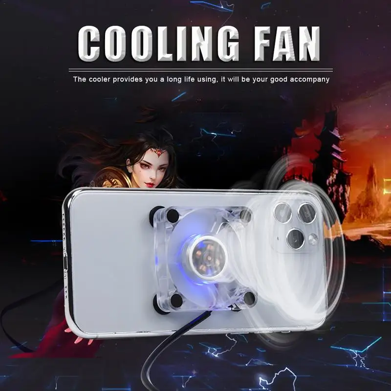 USB Mobile Fan Portable Phone Cooler Fan With Suction Cup Bottom Turbo Fan Cooler For Cell Phone Accessories gamer Radiator