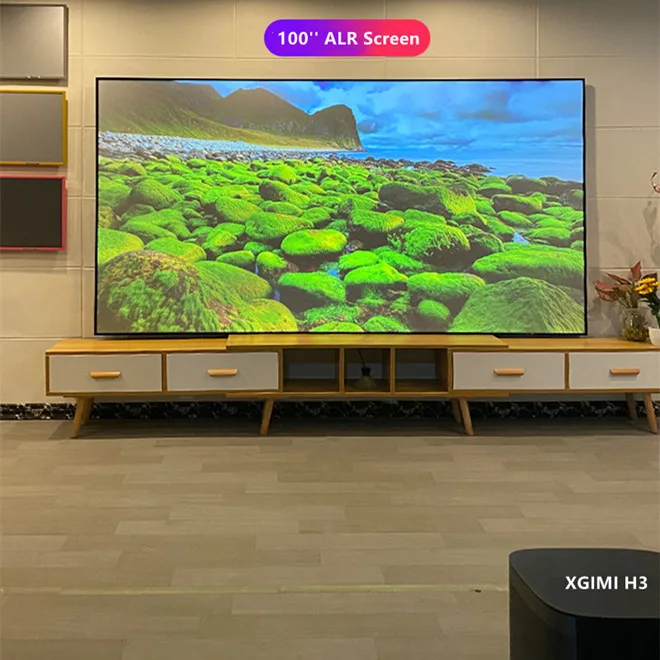 T2ALRF Trinovisuals 16:9 HDTV 4K/8K Ultra HDR 3D Led-hintergrundbeleuchtung Umgebungs Licht Ablehnung Nano Rand Fest rahmen Projektor Bildschirm – Detail 15