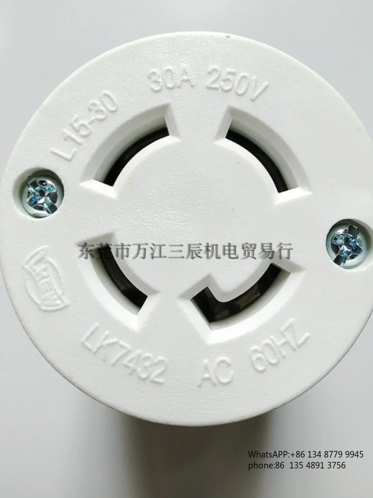 Taiwan original lead-mounted US standard socket LK-7432 NEMA L15-30R 30A250V4P