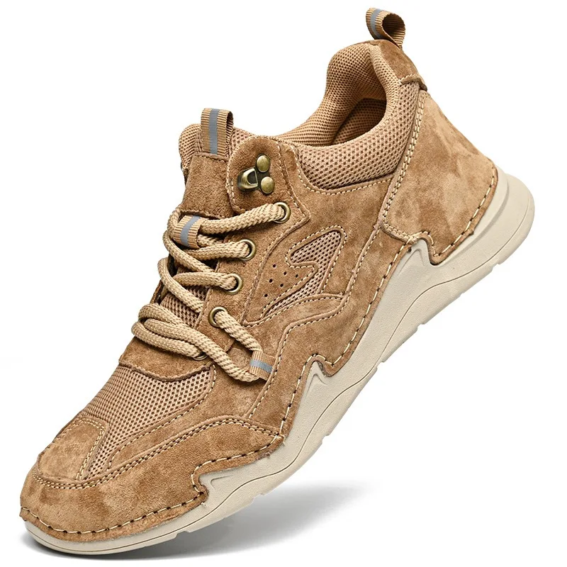 

Autumn Winter Suede Men's Casual Shoes Outdoor Breathable and Anti Slip Men's Running Sports Shoes