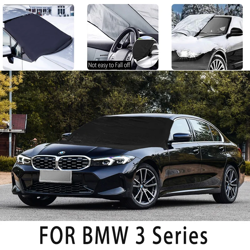 

Car snow cover front cover for BMW 3 Series snowprotection heat insulation shading, wind Frost prevention car accessories