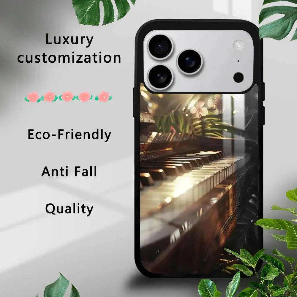 

Piano Art Hard Case for iPhone 17 16 15 14 13 12 11 Pro Xs Max Mini Plus