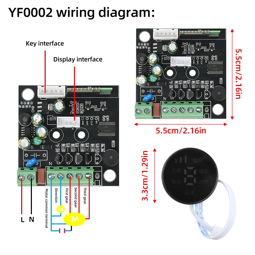 AC 110-220V Werkt met eWelink WIFI Smart Fan Conversie Universele Module Mobiele App Afstandsbediening Spraakbesturing