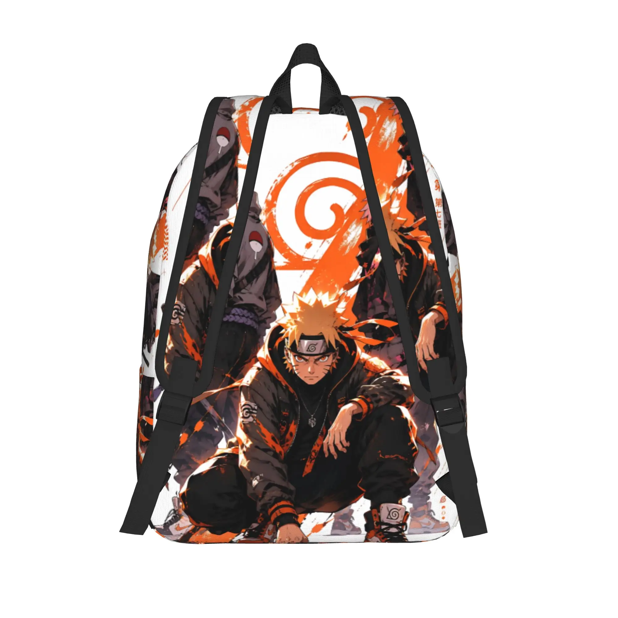 Fashion Naruto Anime Theme Backpack  Mochilas Adjustable Strap Outdoor Large Capacity Rucksack