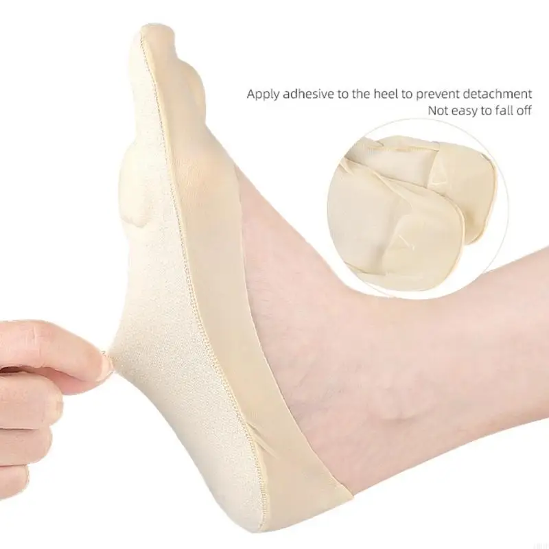 3Pairs/Set Spring Summer Low-Cut Invisible Seamless Women Socks for Flip Flops and Geta Sandals Japanese Practical Toe Sock