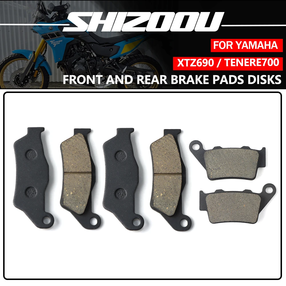 

Motorcycle Front Rear Brake Pads For YAMAHA XTZ690 TENERE700 2019 2020 2021 2022 2023 XTZ 690 TENERE 700