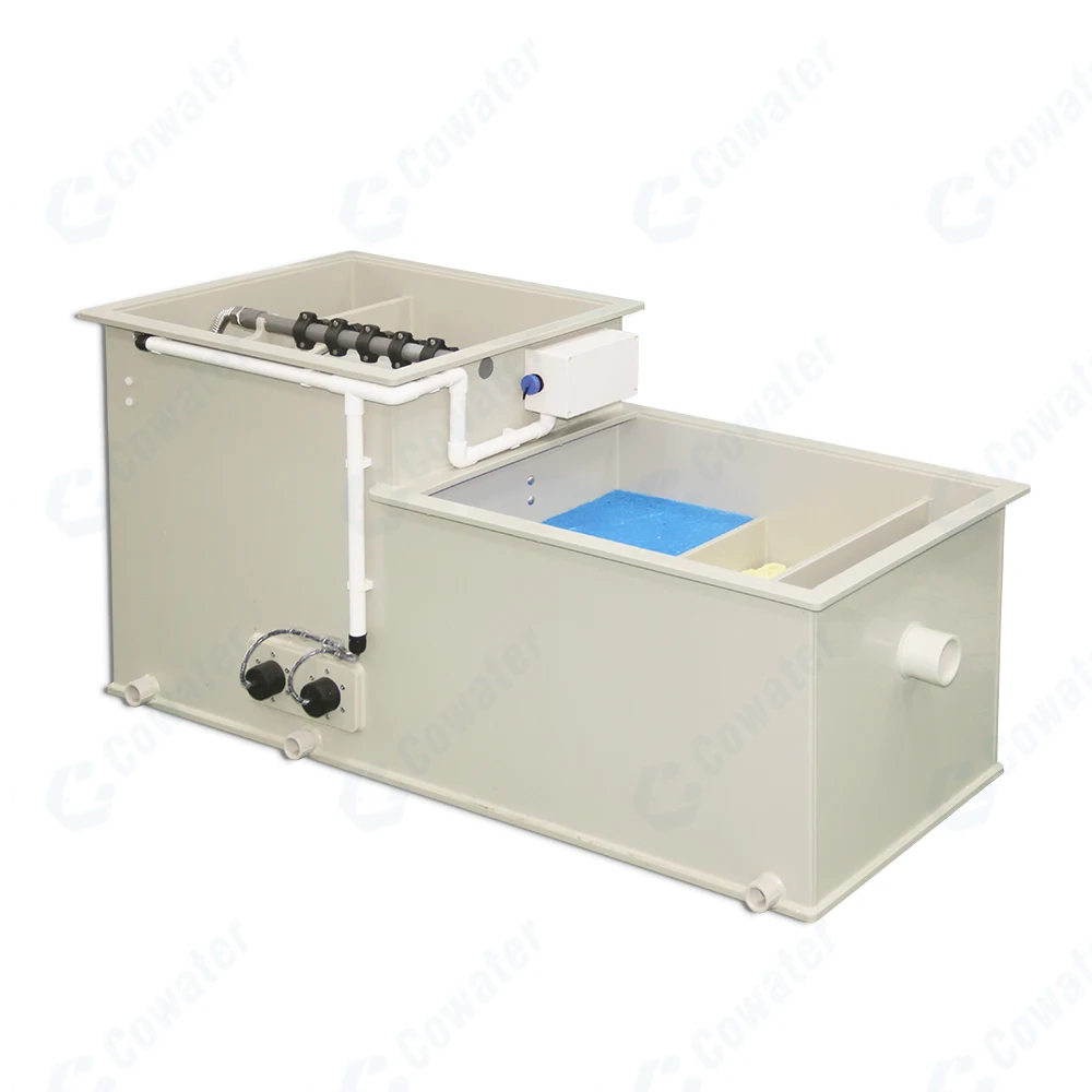 

Cowater Garden Yard Koi Fish Pond Low Noise Bio Filter UV Light Drum Filter 3 In 1 Koi Pond Filter System