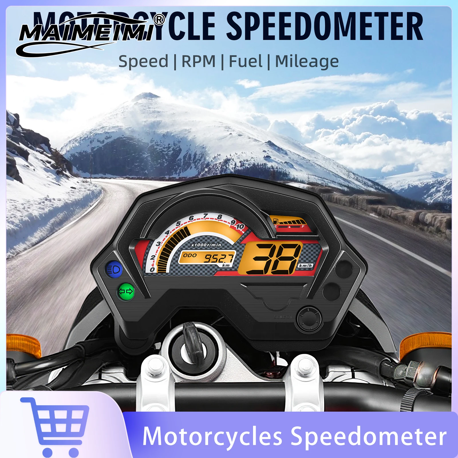 Digital Motor Speedometer Assembly Meter Motorcycle Tachometer Dashboard Fuel Gauge Odometer For Yamaha FZ S/FZ16/Fz V1/Fazer