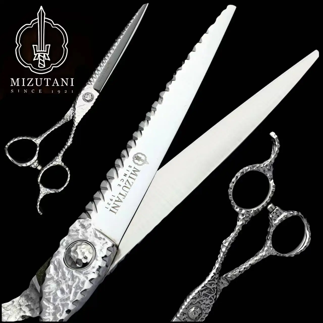 Mizutani-Professional  Scissors, Thinning Shears, Barber Hair Cutting Tools, 6-6.1-6-5-6.8inch 440C VG10