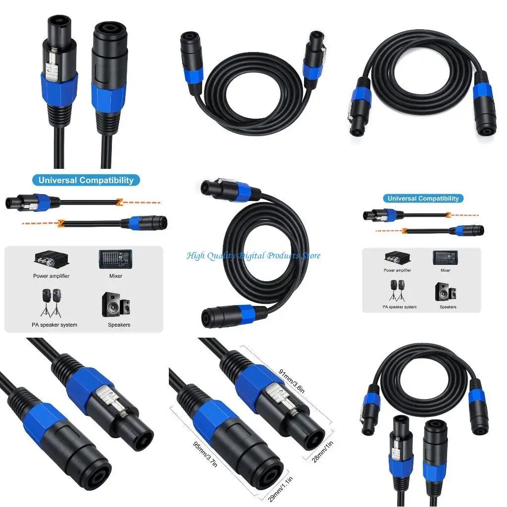 

U2JE Speakon Male -Make Connector 4 Pright Straight Cable для динамика