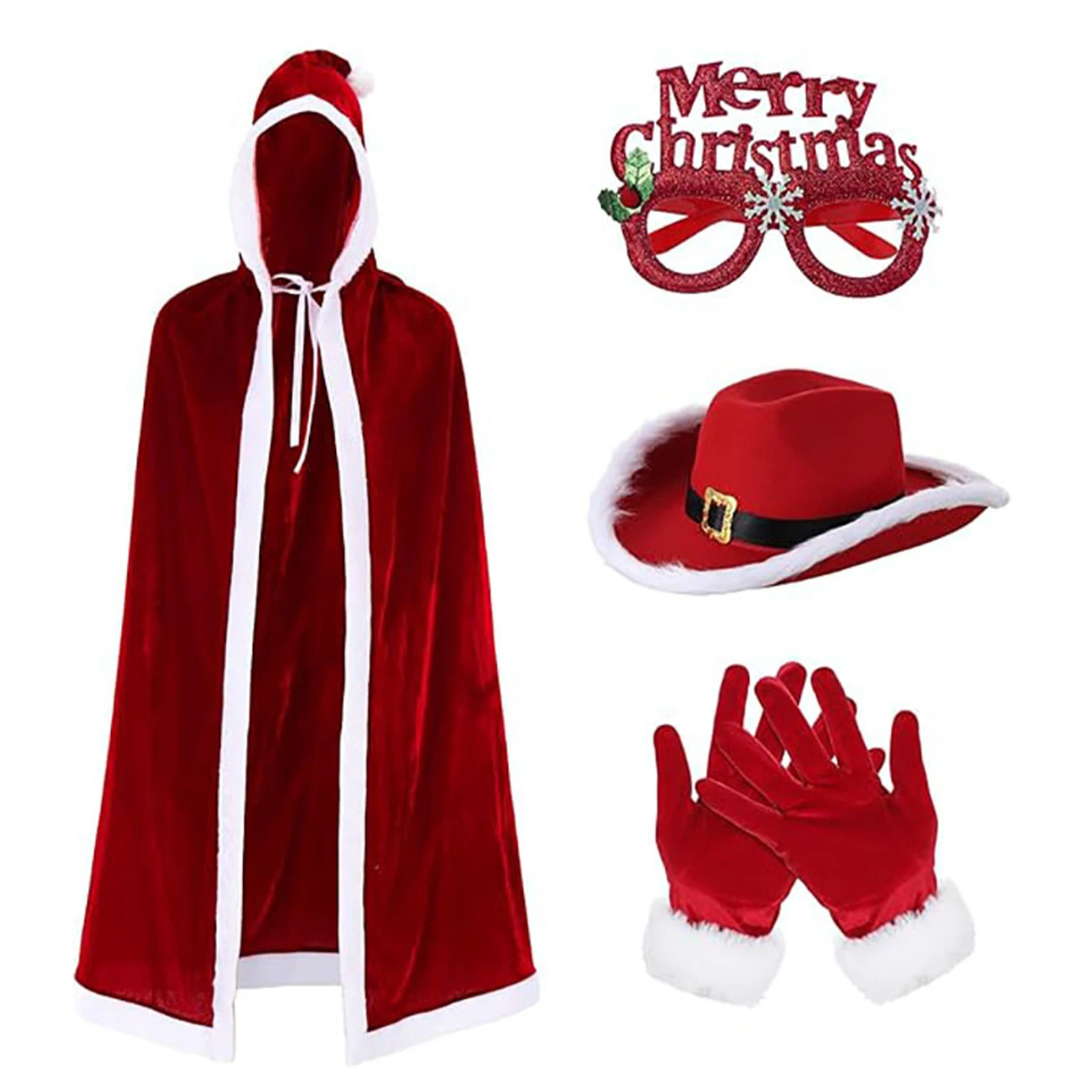 Costume de jeu de rôle de noël, Kit d'accessoires du père noël, Costume de bonhomme de neige, Costume de Cosplay pour les fêtes de Festival, les activités thèmes