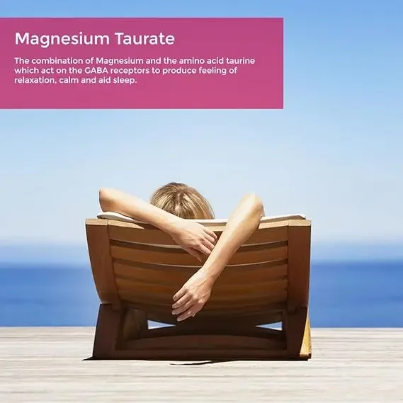 Magnesium Complex Supplement Magnesium L-Threonate with Magnesium Glycinate and Taurate By, 60 Capsules