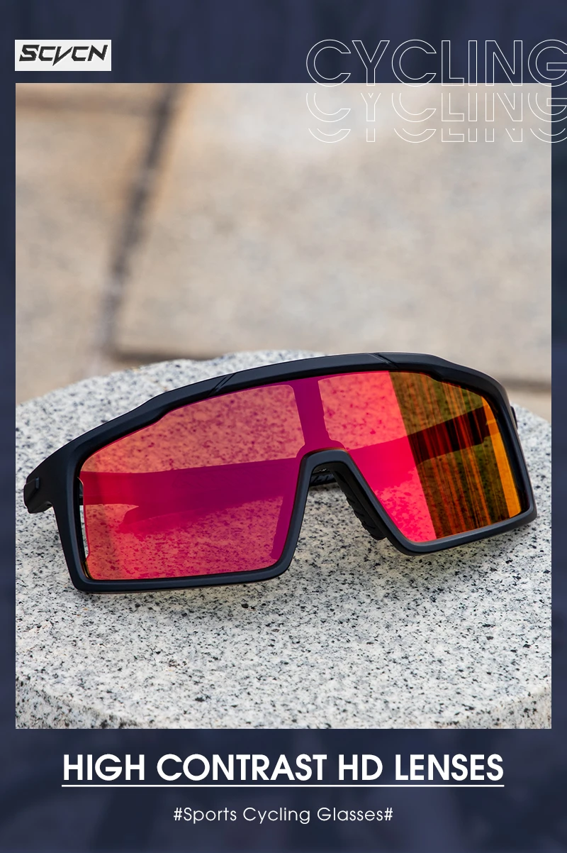 Photochrome Radfahren Gläser Outdoor Sport Polarisierte Fahrrad Sonnenbrille Männer MTB Radfahren Sonnenbrille Frauen Straße Fahrrad Brille – Detail 1