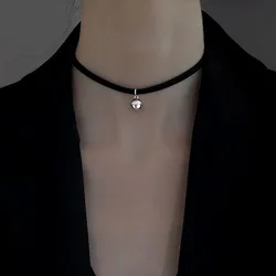 Sweet cute velvet with bell shape pendant choker neck with choker collar necklace girl Lolita Lace Choker