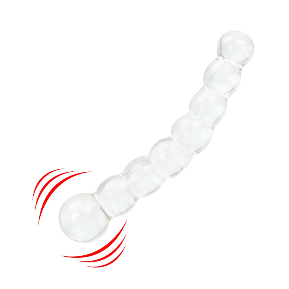 27-37mm Glass Anal Beads Butt Plug for Women Dildo Vaginal Dilator Female Masturbator Sex Toys Men 18 Adult Games Erotic Product