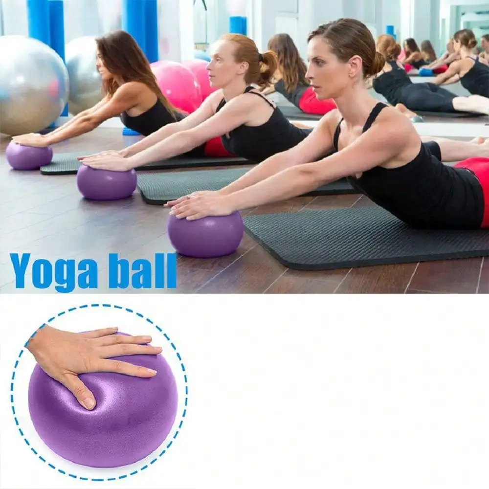 1 x 25 cm Pilates-Yoga-Ball, Geburtsball in Fitnessstudio, geeignet für Schwangerschaft, Fitness, Gleichgewicht, Heimübungen, Büro