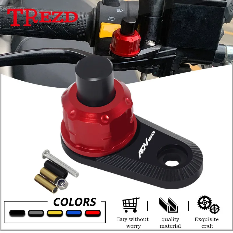 

High Quality For ADV150 ADV160 ADV350 2019-2024 Motorcycle CNC Parking Brake Lever Switch Button Auxiliary Lock adv150 160 350