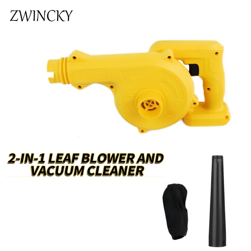 

Cordless Leaf Blower for Dewalt 18V 20V Battery Electric Jobsite Air Blower 2-in-1 Handle Electric Blower and Vacuum Cleaner