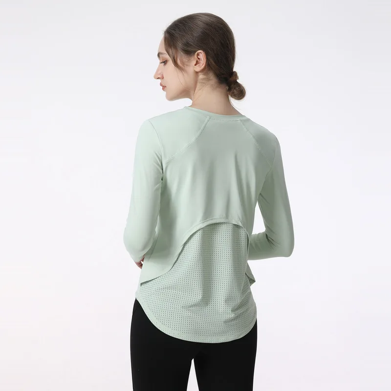 Long Sleeve Yoga Clothes Women 2025 Sportswear Woman Gym Running Blouses Shirts Sports Tops Fitness T-shirt Gym Clothing Workout