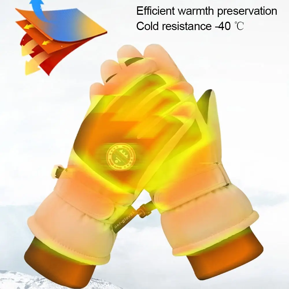 High-quality Winter Warm Snow Gloves Non-slip Touch Screen Riding Gloves Waterproof Ski Gloves Hiking