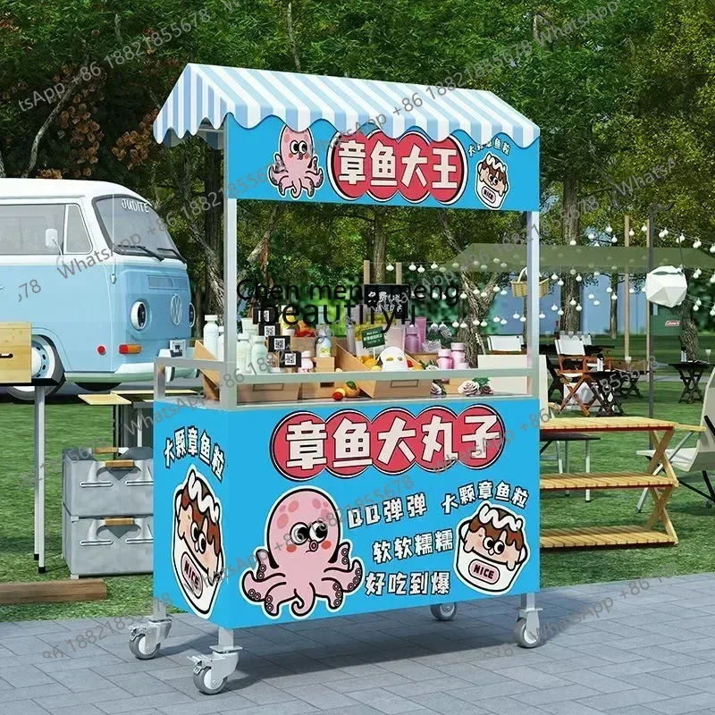 

Z189 AA Киоск для мороженого, колбаса, ледяной порошок, закуска, мобильный киоск, складной киоск, вагон-ресторан