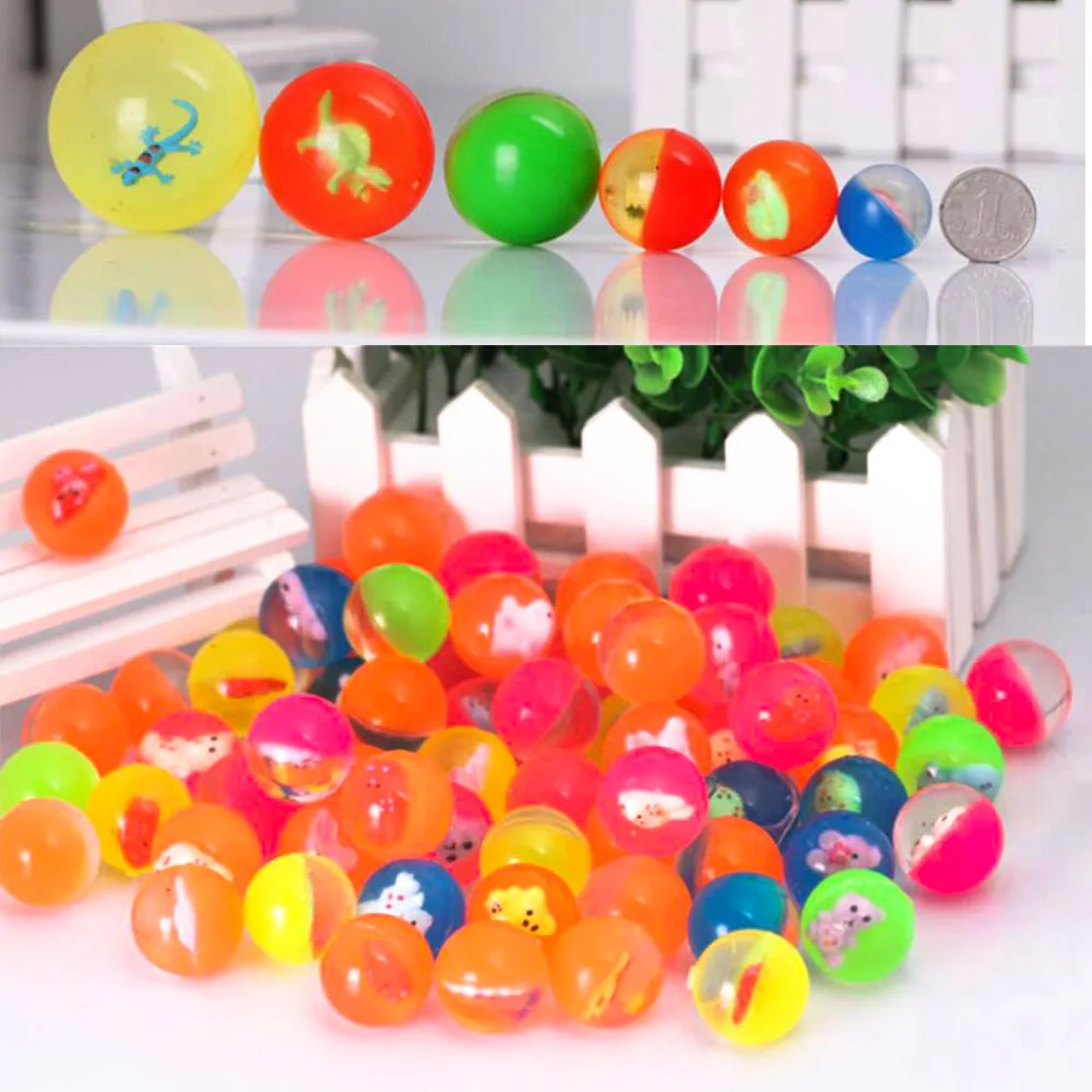 1/5/10pcs Kids Mini Rubber Bouncy Ball Bouncing Balls Super Bouncy Superball Elastic Toy Game Party Gifts