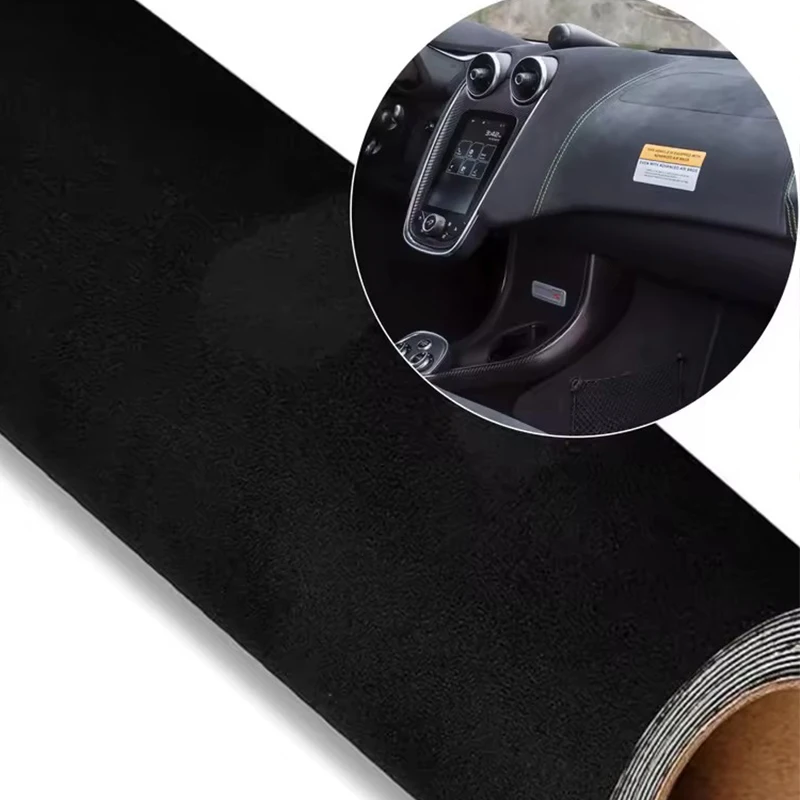 

Многоцветная самоклеящаяся ткань из искусственной замши 200x300x150 см для обивки салона автомобиля, виниловая пленка для декоративной отделки