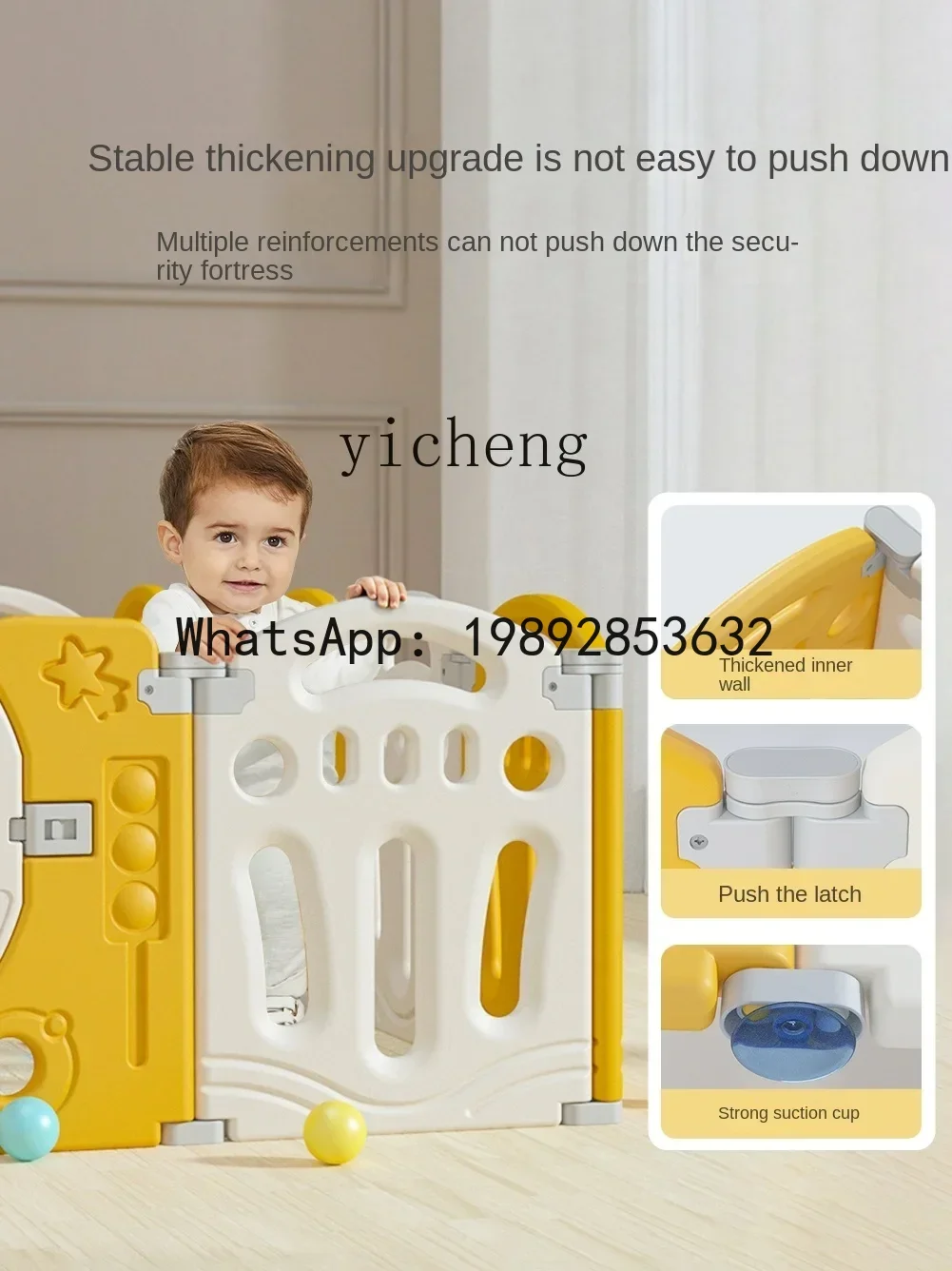 WL سياج واقي صريف الأرض طوي الطفل الزحف حصيرة سياج الأمان #5