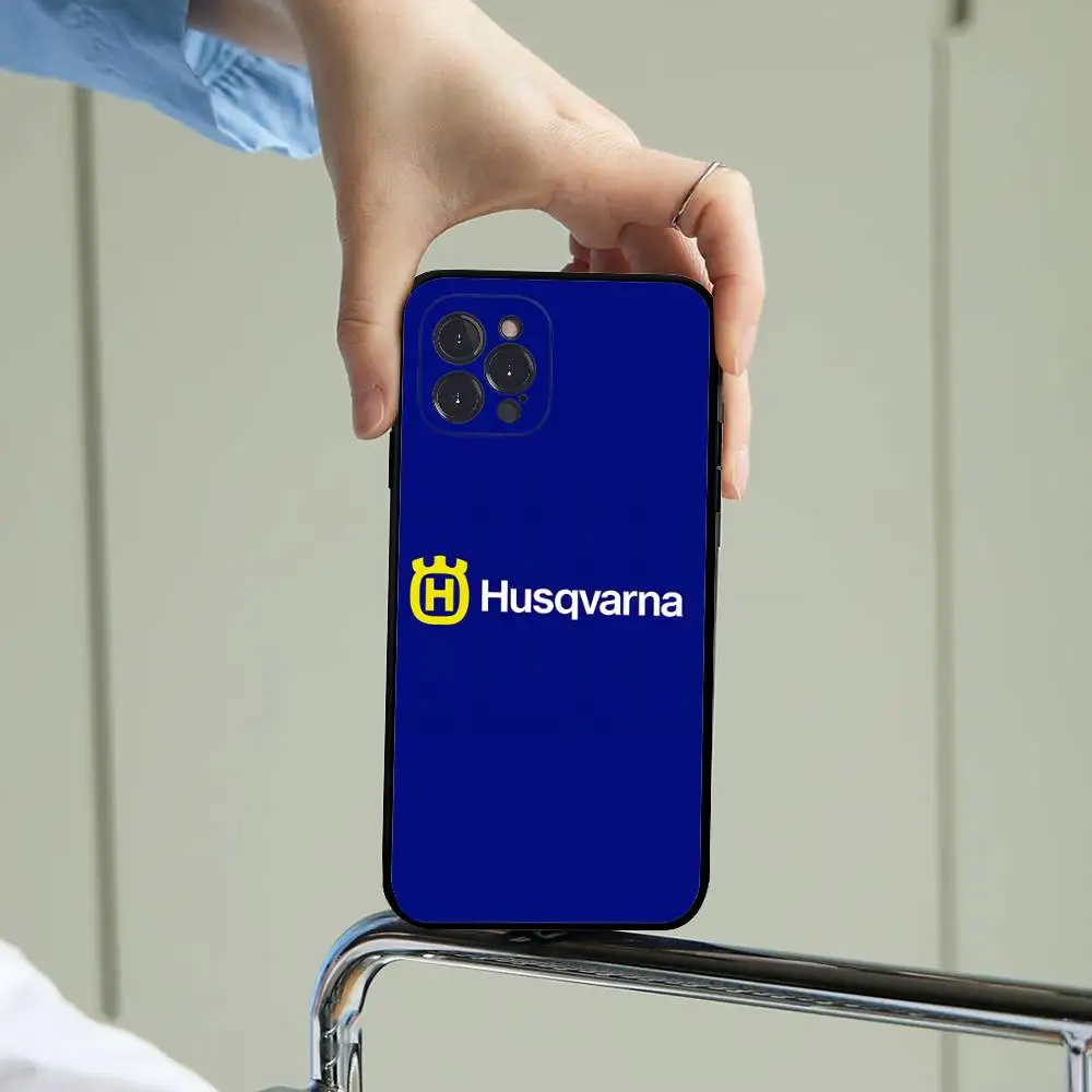 H-Husqvarnas Logo Phone Case For iPhone 14 Plus 13 Mini 11 16 15 17 Pro Max Protection Shockproof view 3