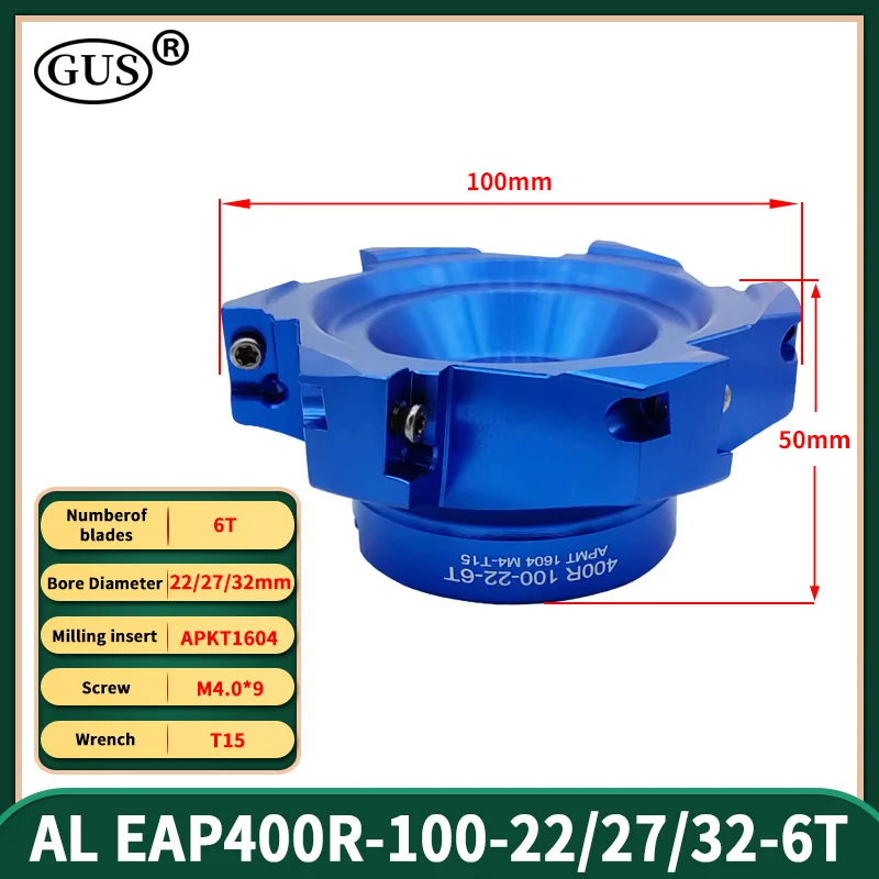 Imagem -04 - Eap Bap 400r 40 50 63 80 100 125 160 Cabeça de Fresa de Topo de Alumínio de 90 Graus para Porta-ferramentas Fmb Torno Apkt1604