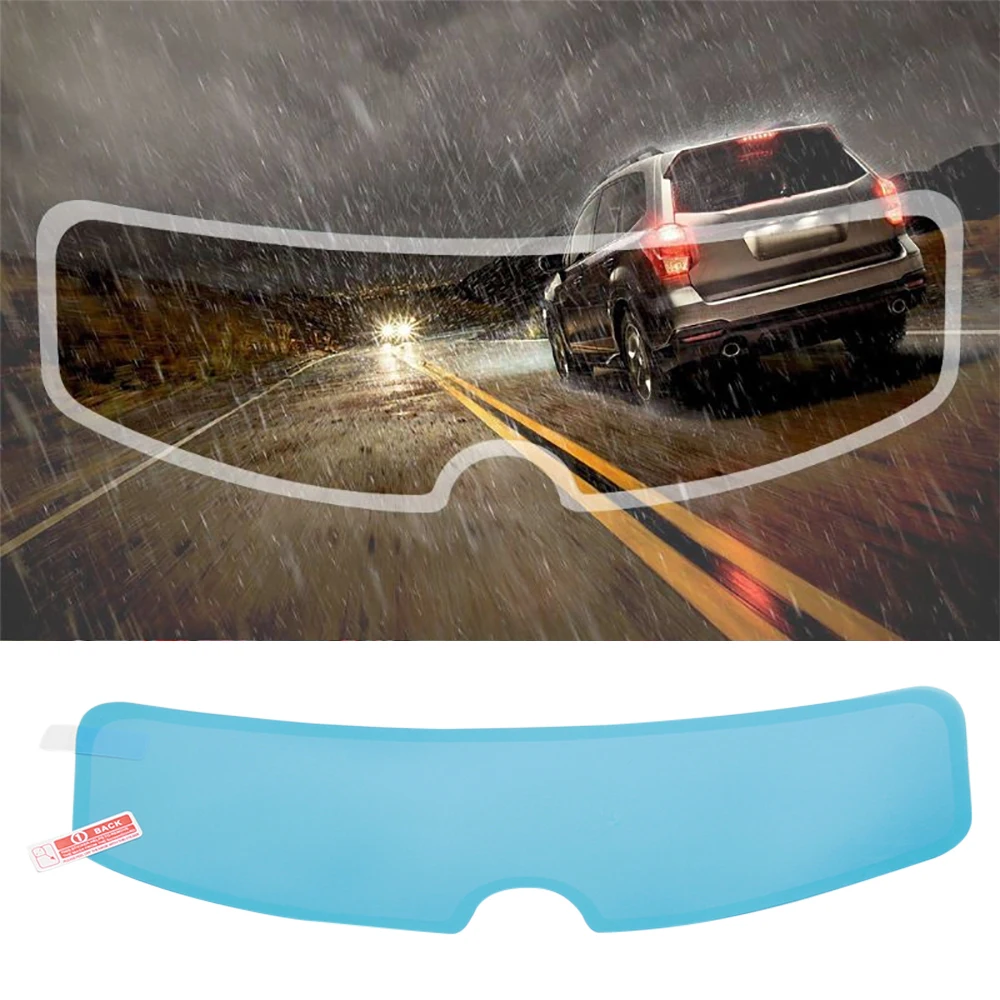 Película transparente antiembaçante para capacete universal, película de lente à prova de chuva para viseira de motocicleta, resistente à neblina, acessórios de corrida