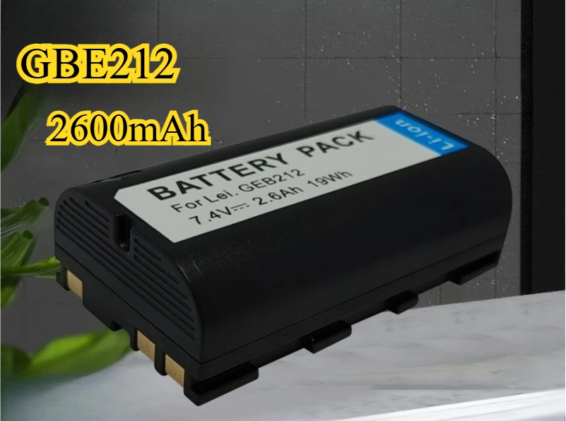 

2600mah GEB212 is suitable for Leica TPS120 series total station and 900 series for GPS positioning and surveying instruments