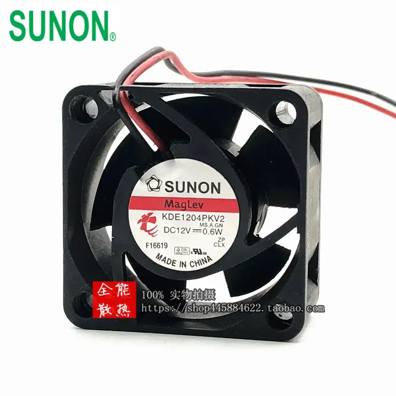 for Jianzhun SUNON 4cm 4020 Maglev Silent Fan 0.6W KDE1204PKV2 Original Genuine Cooling Fan for Computer Case CPU Cooler