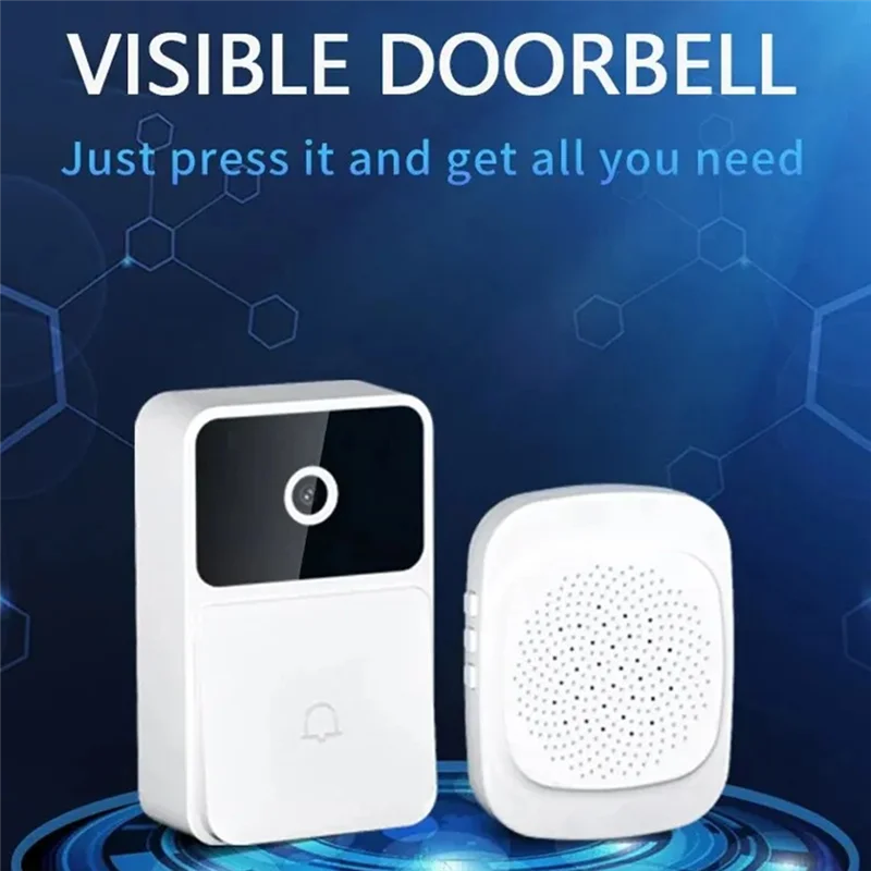 A29F-Smart WIFI Video Doorbell Camera With Night Vision HD Wireless Security Two-Way Intercom Voice Changer For Home