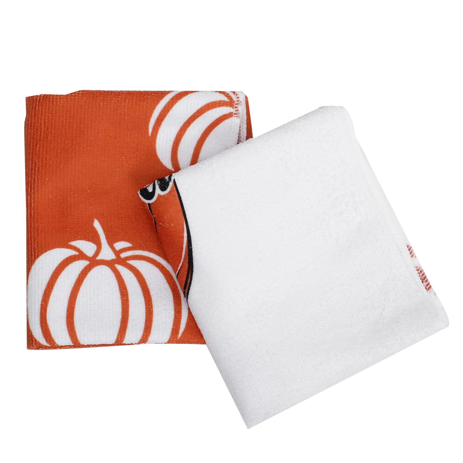 

2pcs 40x59cm Pumpkin Dish Towels Microfiber Cleaning Cloth Super Absorbent Reusable Kitchen Rags Home Supplies