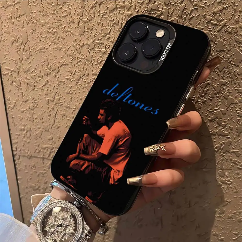 Private Music D-Deftones Phone Case For iPhone 17,16,15,14,13,12,X,8,Pro,Max,Plus,E,SE4,Air,Mini IMD Matte Black