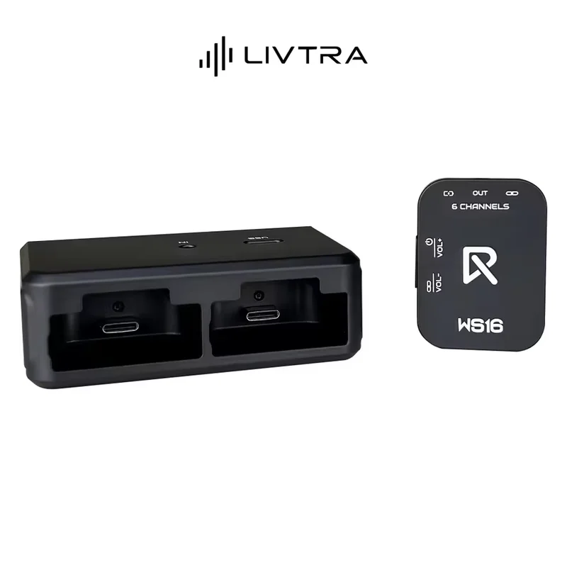 LIVTRA Ws16 In‑Ear Monitor System 5.8ghz Transmitter Receiver For Electric Guitar Stage Performance With Audio Cable Fans Gift