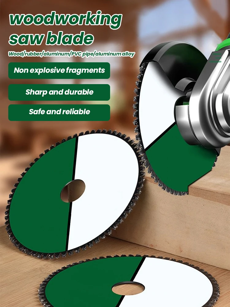 

1 Pcs 110mm Multifunctional Cutting Saw Blade Angle Grinder Cutting Wheel Wood Cutting Disc for Solid Wood Board,Pipes,Tires