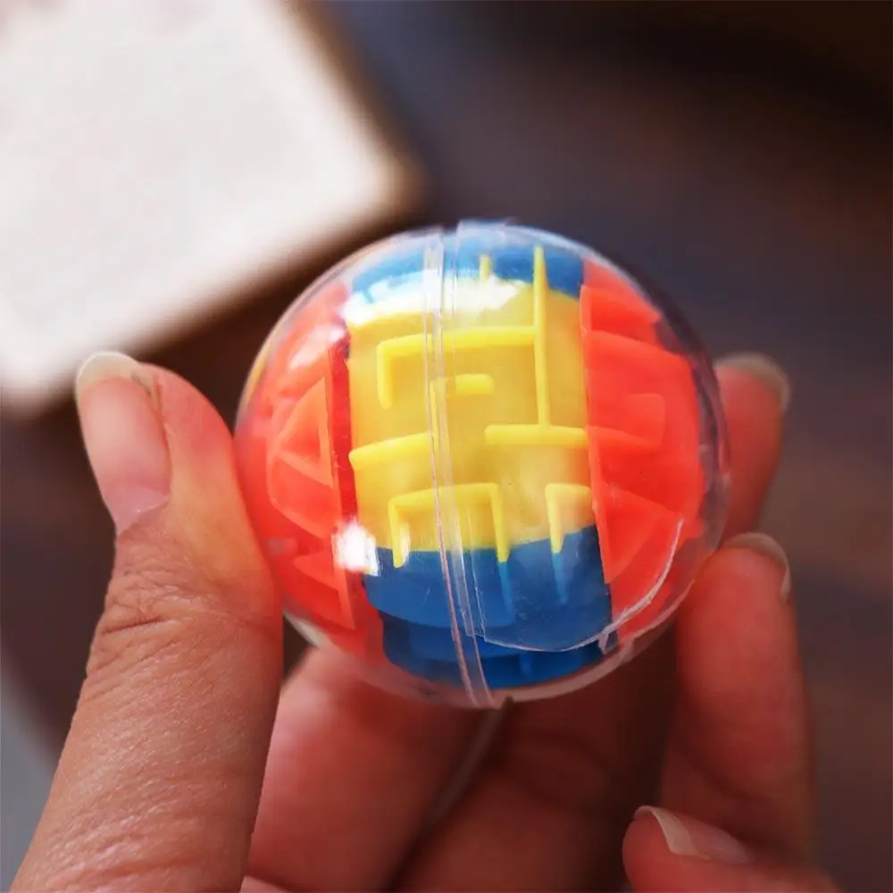 Plastics Mini Rolling Balls Toys Transparent Rolling Ball Game Speed Cube Labyrinth Rolling Ball Toys Mini Six-sided Playing