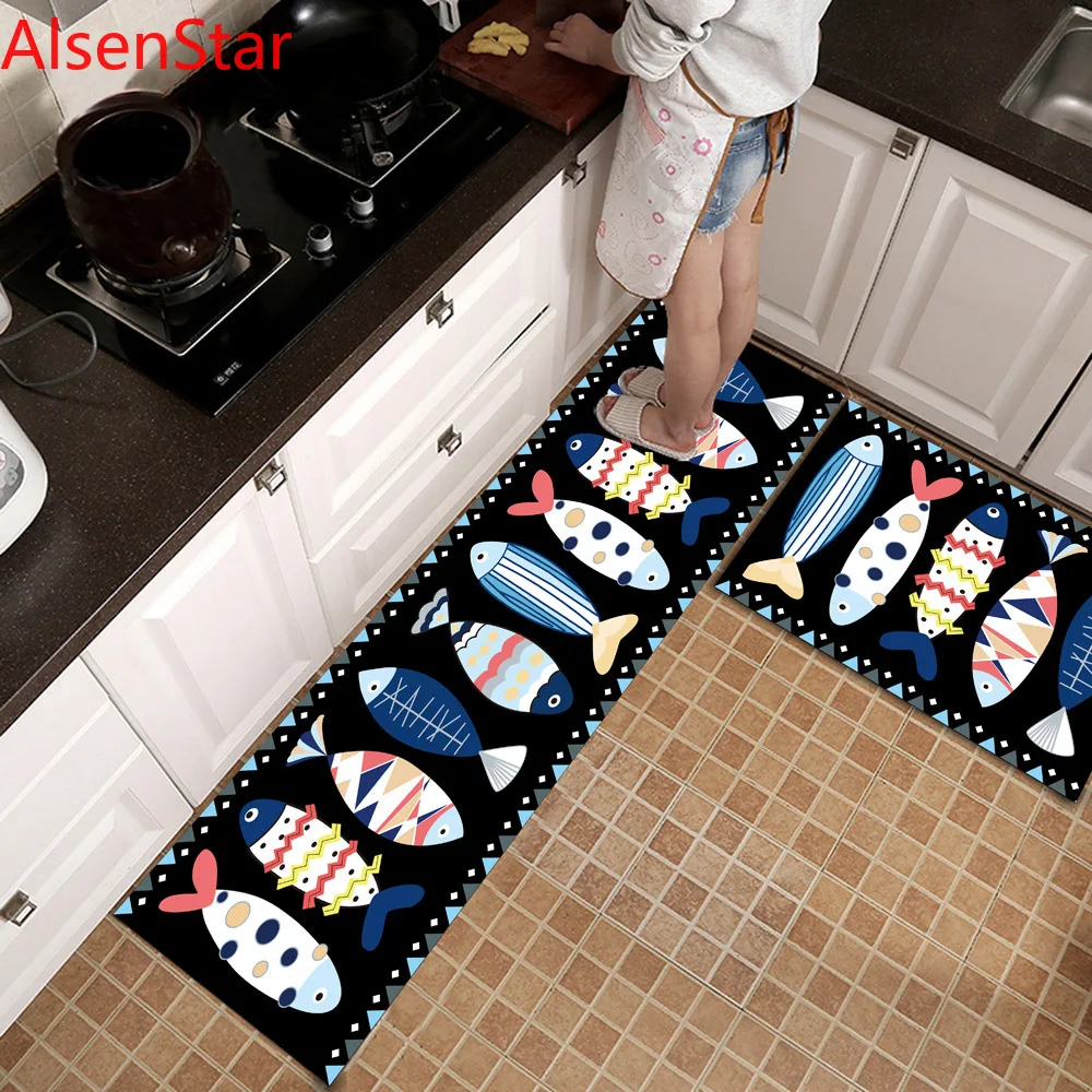 

Cheaper Long Kitchen Floor Mat can be cut Anti-slip Bath Carpet Doormat Area Rug Living Room Balcony Bathroom Carpet Floor Mat