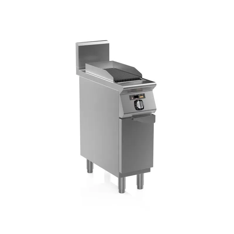 Compact 600mm High Efficiency Volcanic Stone Grill for Commercial Kitchens and Foodservice Equipment