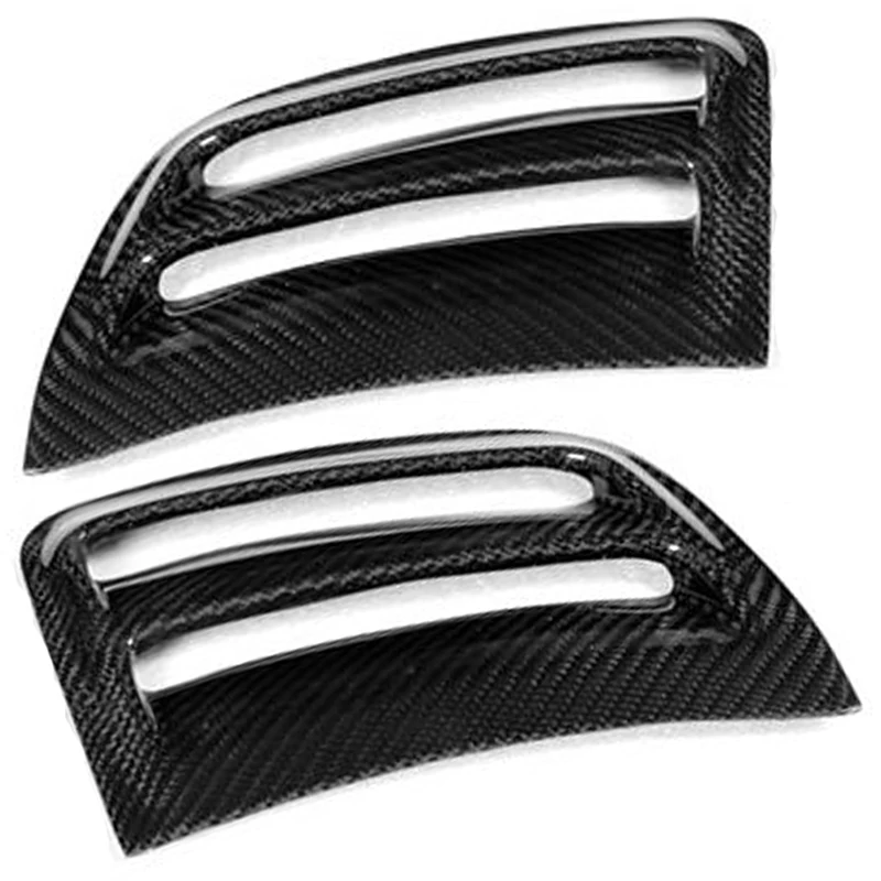 Car Carbon Fiber Air Vent Duct Cover Side Air Insert Vent Cover Trim Cover Vent Sticker For W204 C63 For Amg 08-11