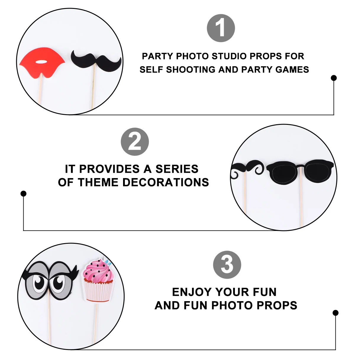 

22pcs Red Lip Mustache Photo Props Handheld Wedding Selfie Booth Party Decorations Bridal Bachelorette Fun Accessories