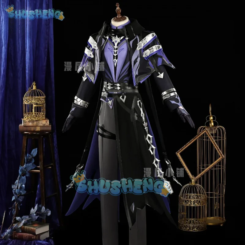 

Genshin Impact Kyryll Chudomirovich Flins Cosplay Costume Party Fashion Handsome Uniform Halloween Role Play Clothing