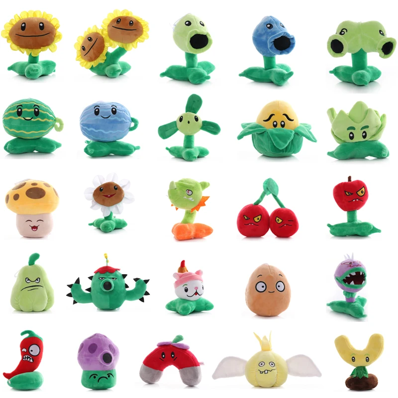1 Uds. Juguetes de peluche de plantas vs Zombies 13-20cm plantas PVZ Peashooter girasol juguetes de peluche juguetes de peluche regalos para niños